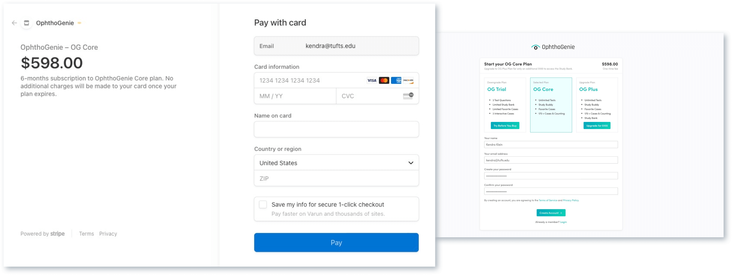 Stripe payments